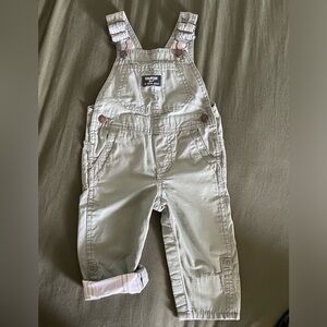 Oshkosh B’gosh - Light Green Overalls - 12 Months